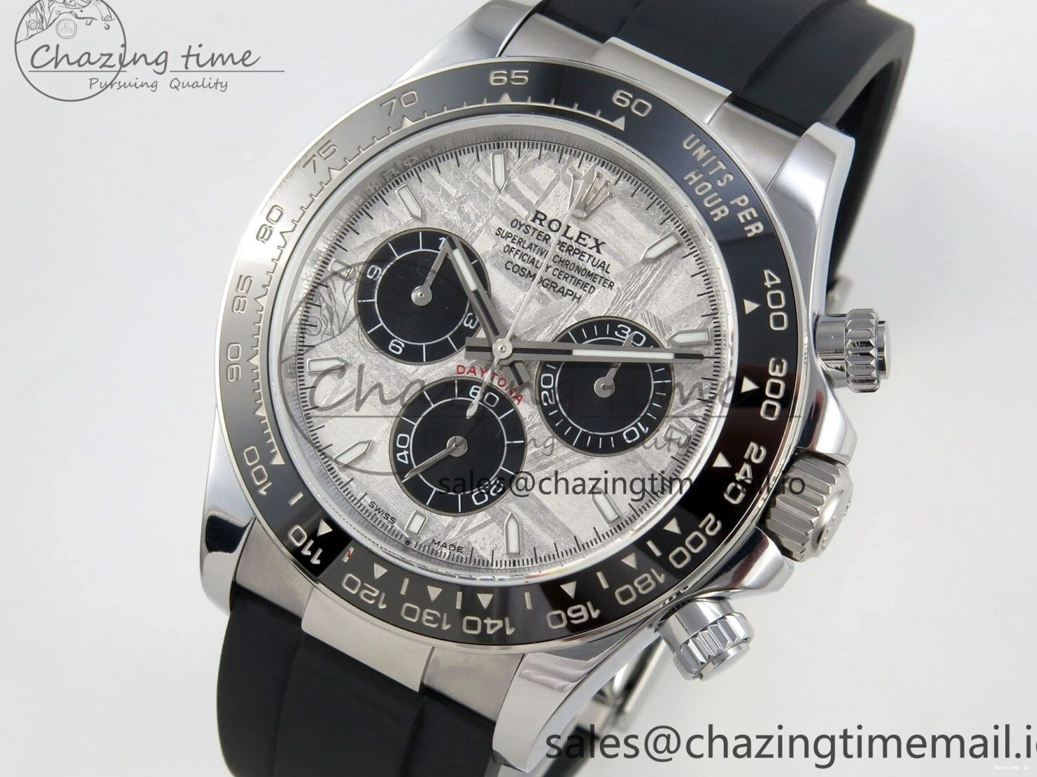 1223 UrbanStyle Daytona 126519 Gain Weight SWF 1:1 Best Edition Meteorite Dial Sticks Markers on Oysterflex Strap SH 153